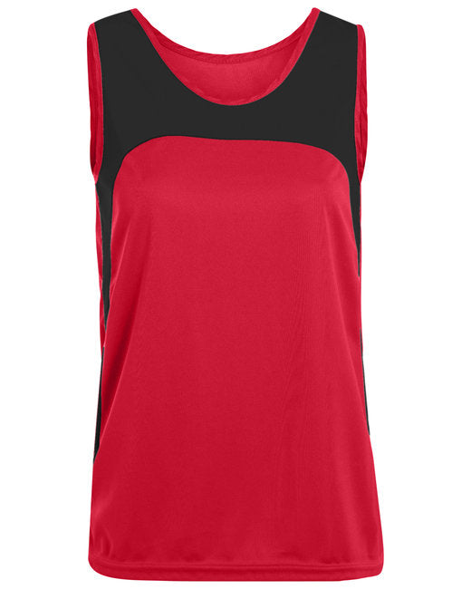 342 Augusta Sportswear Ladies' Wicking Polyester Sleeveless Jersey with Contrast Inserts