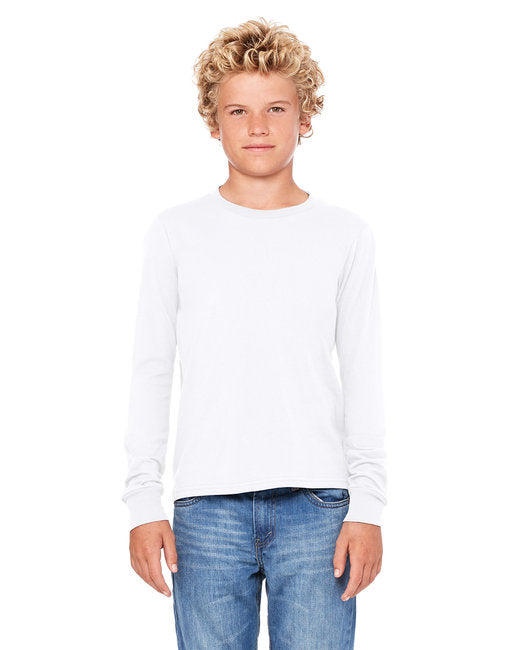 3501Y Bella + Canvas Youth Jersey Long-Sleeve T-Shirt