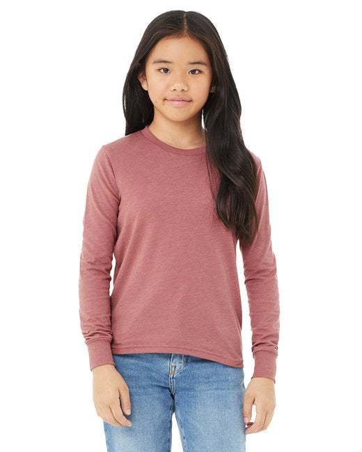 3501Y Bella + Canvas Youth Jersey Long-Sleeve T-Shirt