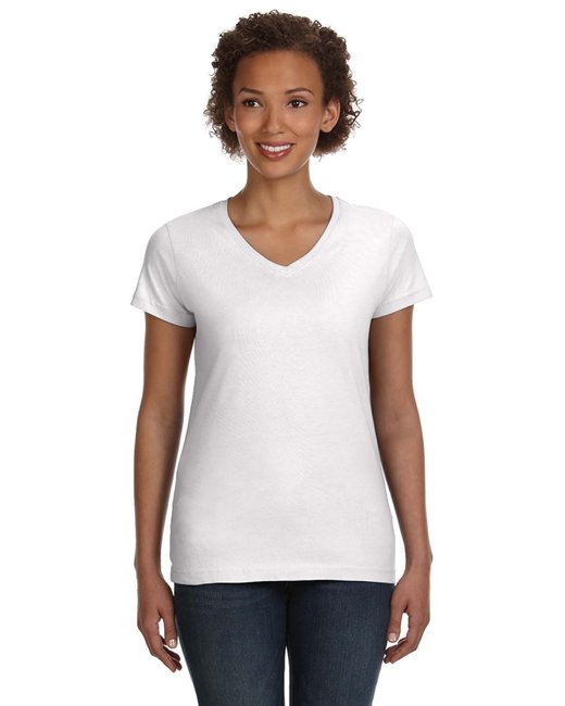 3507 LAT Ladies' V-Neck Fine Jersey T-Shirt