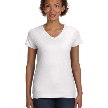 3507 LAT Ladies' V-Neck Fine Jersey T-Shirt