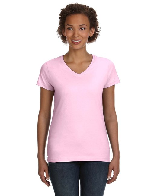 3507 LAT Ladies' V-Neck Fine Jersey T-Shirt