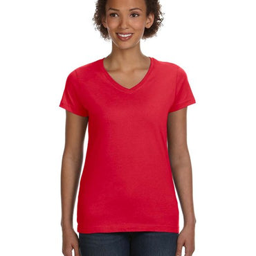 3507 LAT Ladies' V-Neck Fine Jersey T-Shirt