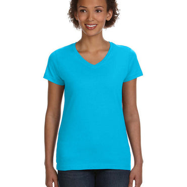 3507 LAT Ladies' V-Neck Fine Jersey T-Shirt