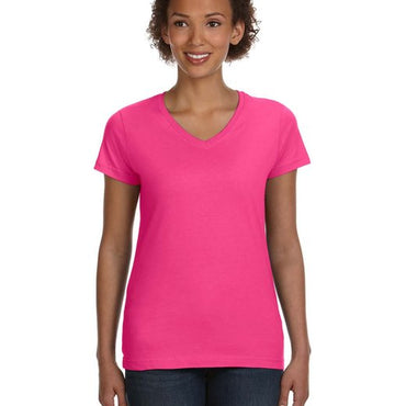 3507 LAT Ladies' V-Neck Fine Jersey T-Shirt