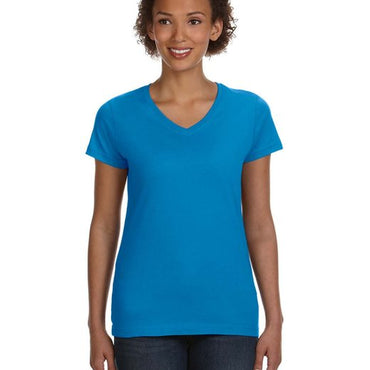 3507 LAT Ladies' V-Neck Fine Jersey T-Shirt