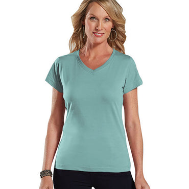 3507 LAT Ladies' V-Neck Fine Jersey T-Shirt