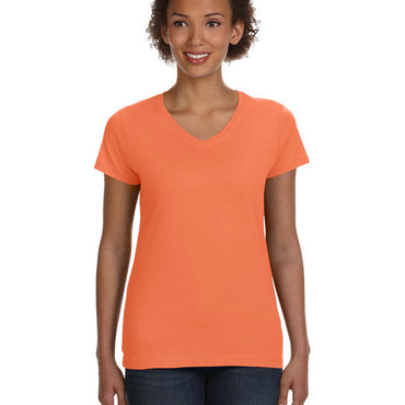 3507 LAT Ladies' V-Neck Fine Jersey T-Shirt