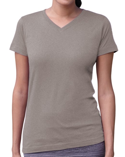 3507 LAT Ladies' V-Neck Fine Jersey T-Shirt