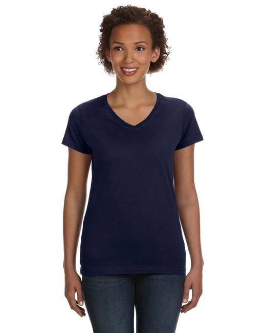 3507 LAT Ladies' V-Neck Fine Jersey T-Shirt