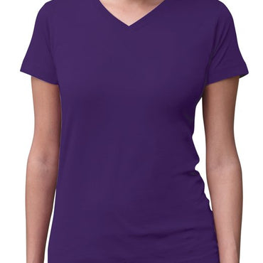 3507 LAT Ladies' V-Neck Fine Jersey T-Shirt