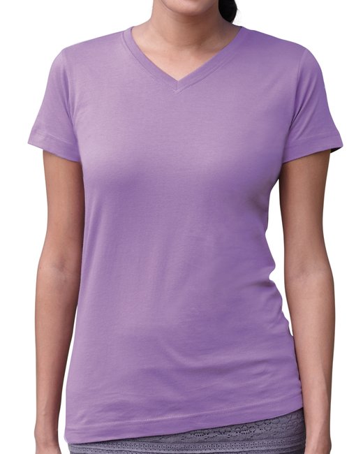 3507 LAT Ladies' V-Neck Fine Jersey T-Shirt