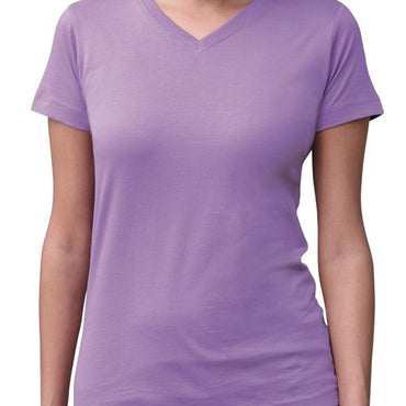 3507 LAT Ladies' V-Neck Fine Jersey T-Shirt