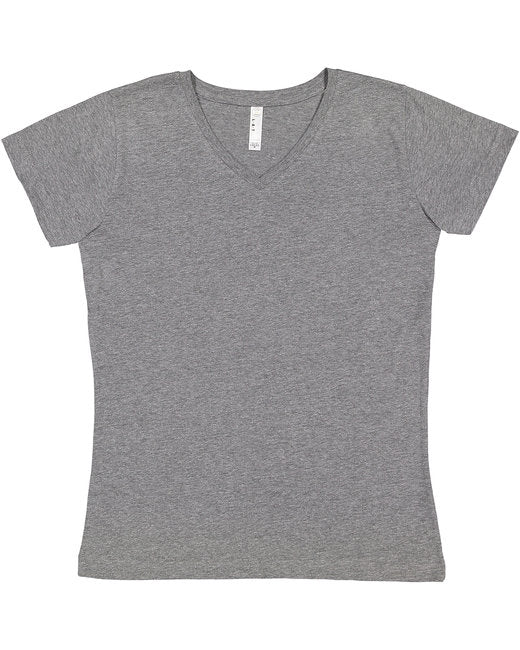 3507 LAT Ladies' V-Neck Fine Jersey T-Shirt