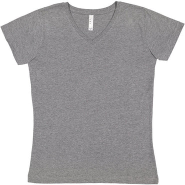 3507 LAT Ladies' V-Neck Fine Jersey T-Shirt