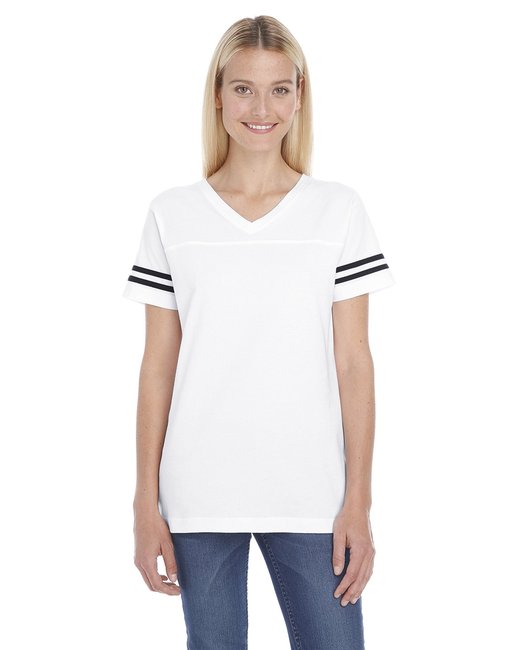 3537 LAT Ladies' Football T-Shirt