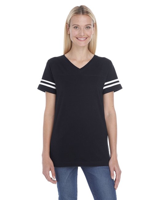 3537 LAT Ladies' Football T-Shirt