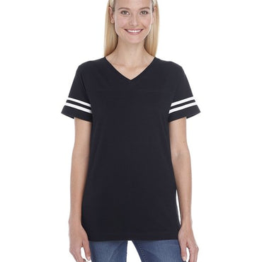 3537 LAT Ladies' Football T-Shirt