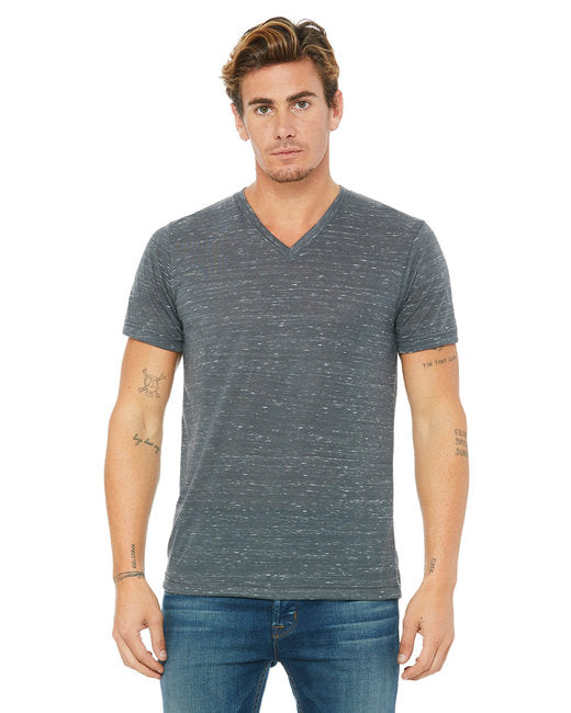 3655C Bella + Canvas Unisex Textured Jersey V-Neck T-Shirt