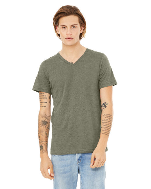 3655C Bella + Canvas Unisex Textured Jersey V-Neck T-Shirt