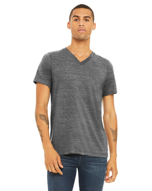 3655C Bella + Canvas Unisex Textured Jersey V-Neck T-Shirt