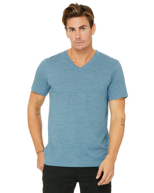 3655C Bella + Canvas Unisex Textured Jersey V-Neck T-Shirt