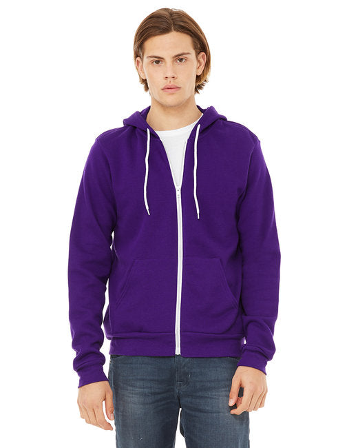 3739 Bella + Canvas Unisex Sponge Fleece Full-Zip Hooded Sweatshirt