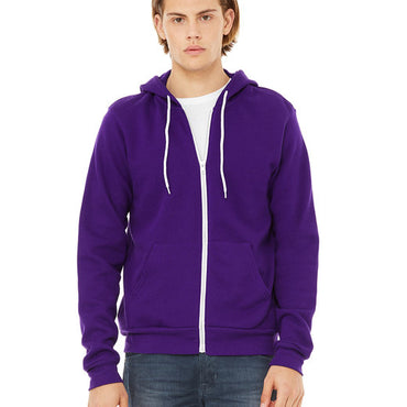 3739 Bella + Canvas Unisex Sponge Fleece Full-Zip Hooded Sweatshirt