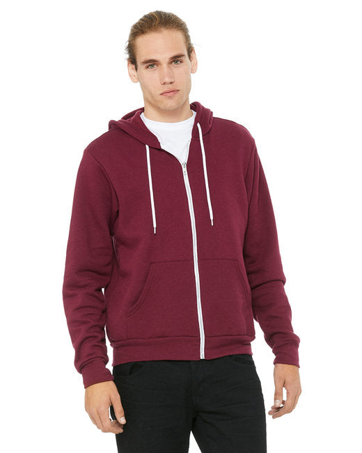 3739 Bella + Canvas Unisex Sponge Fleece Full-Zip Hooded Sweatshirt