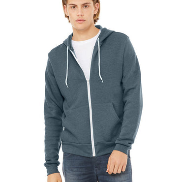 3739 Bella + Canvas Unisex Sponge Fleece Full-Zip Hooded Sweatshirt