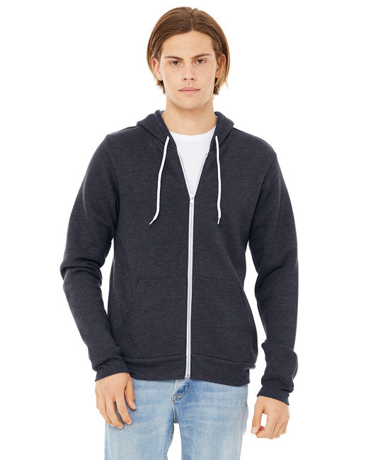 3739 Bella + Canvas Unisex Sponge Fleece Full-Zip Hooded Sweatshirt