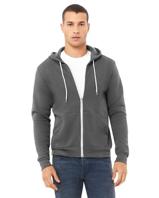 3739 Bella + Canvas Unisex Sponge Fleece Full-Zip Hooded Sweatshirt