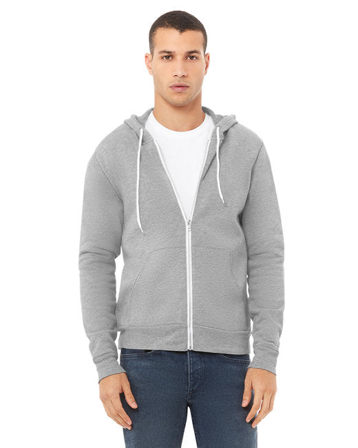 3739 Bella + Canvas Unisex Sponge Fleece Full-Zip Hooded Sweatshirt