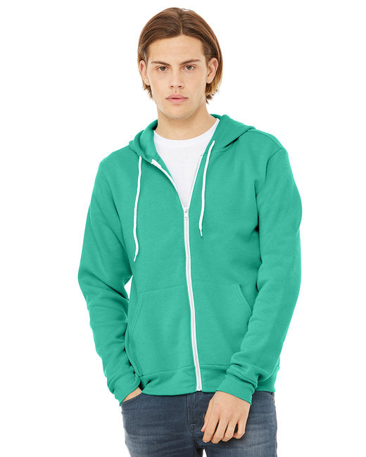 3739 Bella + Canvas Unisex Sponge Fleece Full-Zip Hooded Sweatshirt