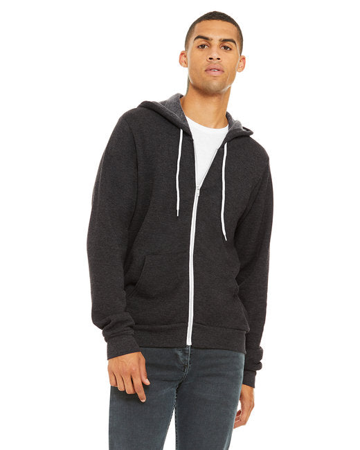 3739 Bella + Canvas Unisex Sponge Fleece Full-Zip Hooded Sweatshirt