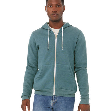 3739 Bella + Canvas Unisex Sponge Fleece Full-Zip Hooded Sweatshirt