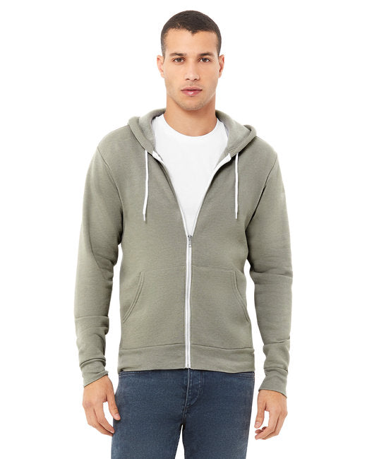 3739 Bella + Canvas Unisex Sponge Fleece Full-Zip Hooded Sweatshirt