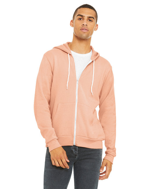 3739 Bella + Canvas Unisex Sponge Fleece Full-Zip Hooded Sweatshirt