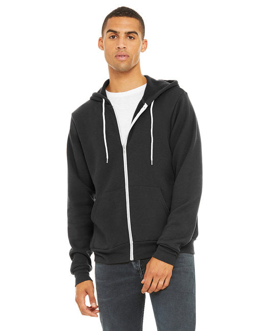 3739 Bella + Canvas Unisex Sponge Fleece Full-Zip Hooded Sweatshirt