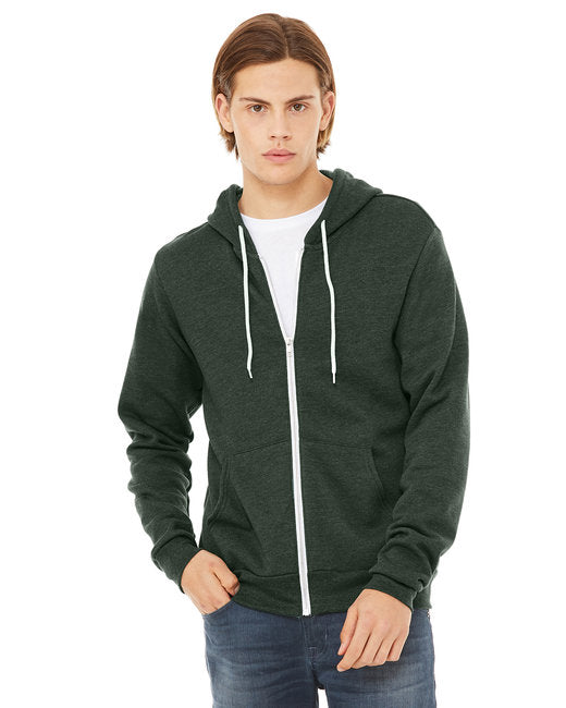 3739 Bella + Canvas Unisex Sponge Fleece Full-Zip Hooded Sweatshirt