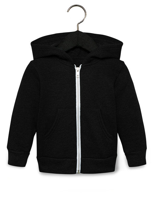 3739T Bella + Canvas Toddler Full-Zip Hooded Sweatshirt