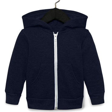 3739T Bella + Canvas Toddler Full-Zip Hooded Sweatshirt