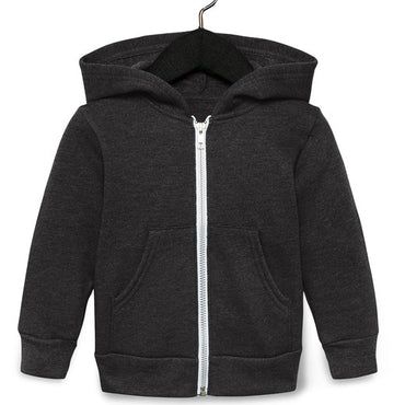 3739T Bella + Canvas Toddler Full-Zip Hooded Sweatshirt