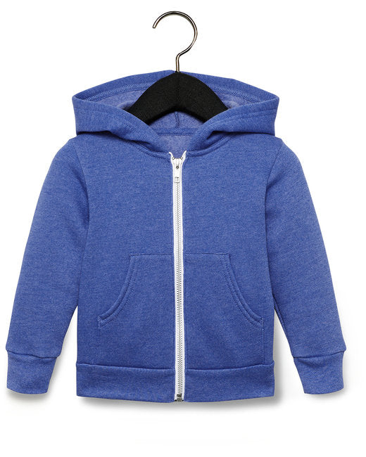 3739T Bella + Canvas Toddler Full-Zip Hooded Sweatshirt