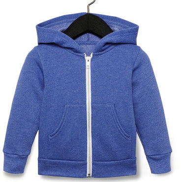 3739T Bella + Canvas Toddler Full-Zip Hooded Sweatshirt