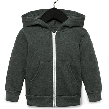 3739T Bella + Canvas Toddler Full-Zip Hooded Sweatshirt