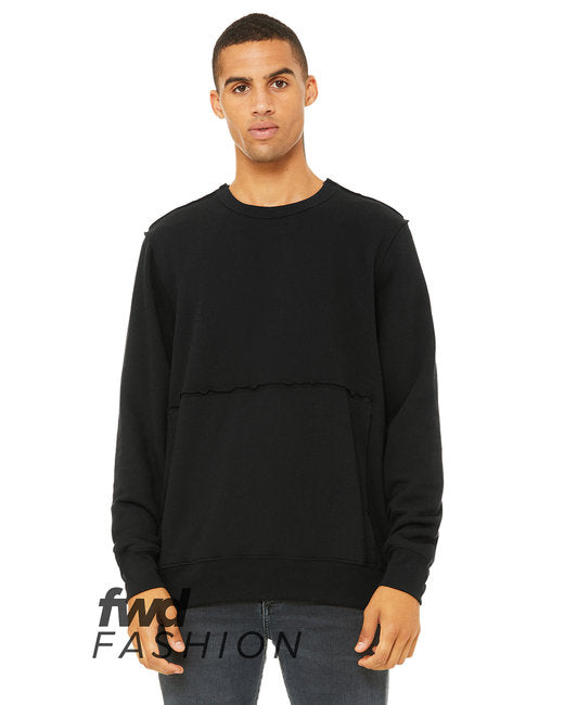 3743 Bella + Canvas FWD Fashion Unisex Raw Seam Crewneck Pullover