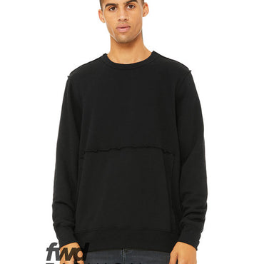 3743 Bella + Canvas FWD Fashion Unisex Raw Seam Crewneck Pullover