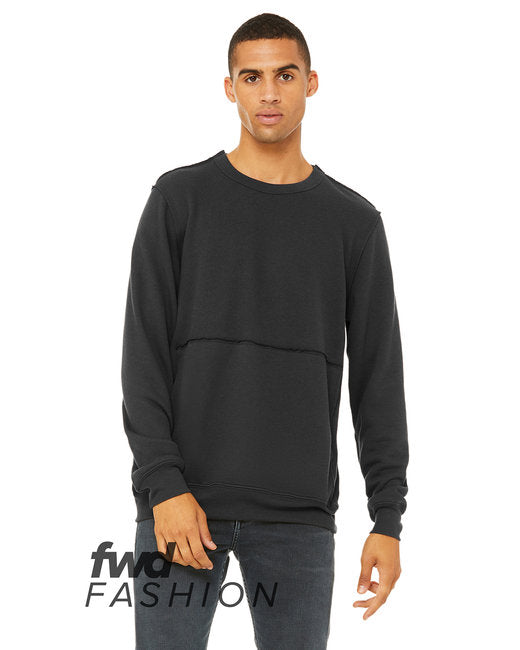 3743 Bella + Canvas FWD Fashion Unisex Raw Seam Crewneck Pullover