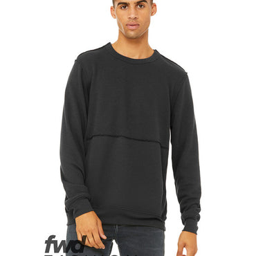 3743 Bella + Canvas FWD Fashion Unisex Raw Seam Crewneck Pullover